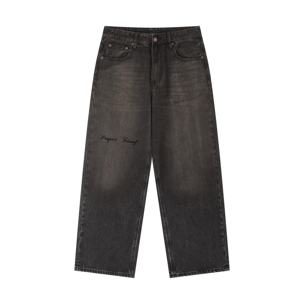 PROJECT TRIUMF - Favorite Vintage Wash Heavyweight Big Baggy Denim Jeans