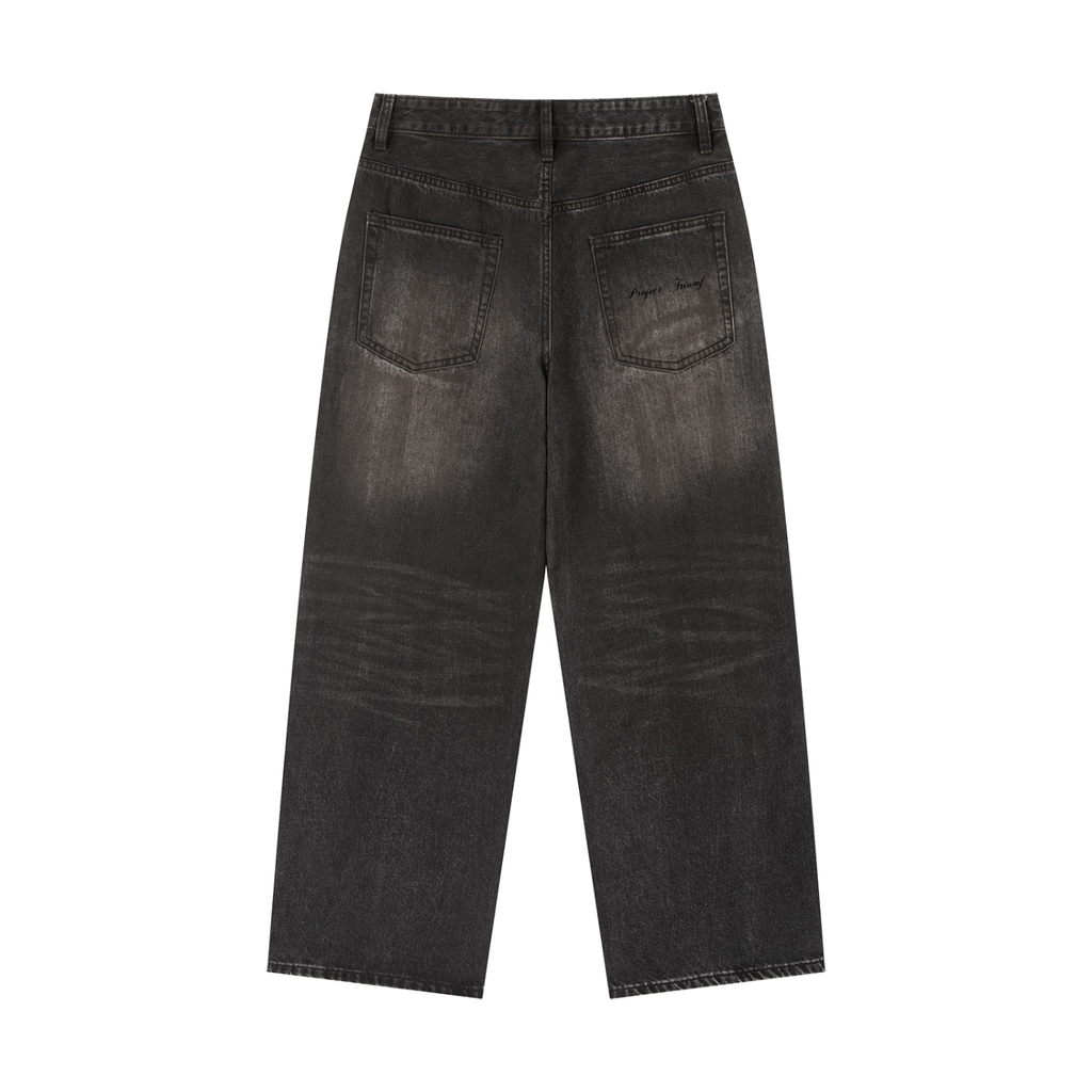 PROJECT TRIUMF - Favorite Vintage Wash Heavyweight Big Baggy Denim Jeans