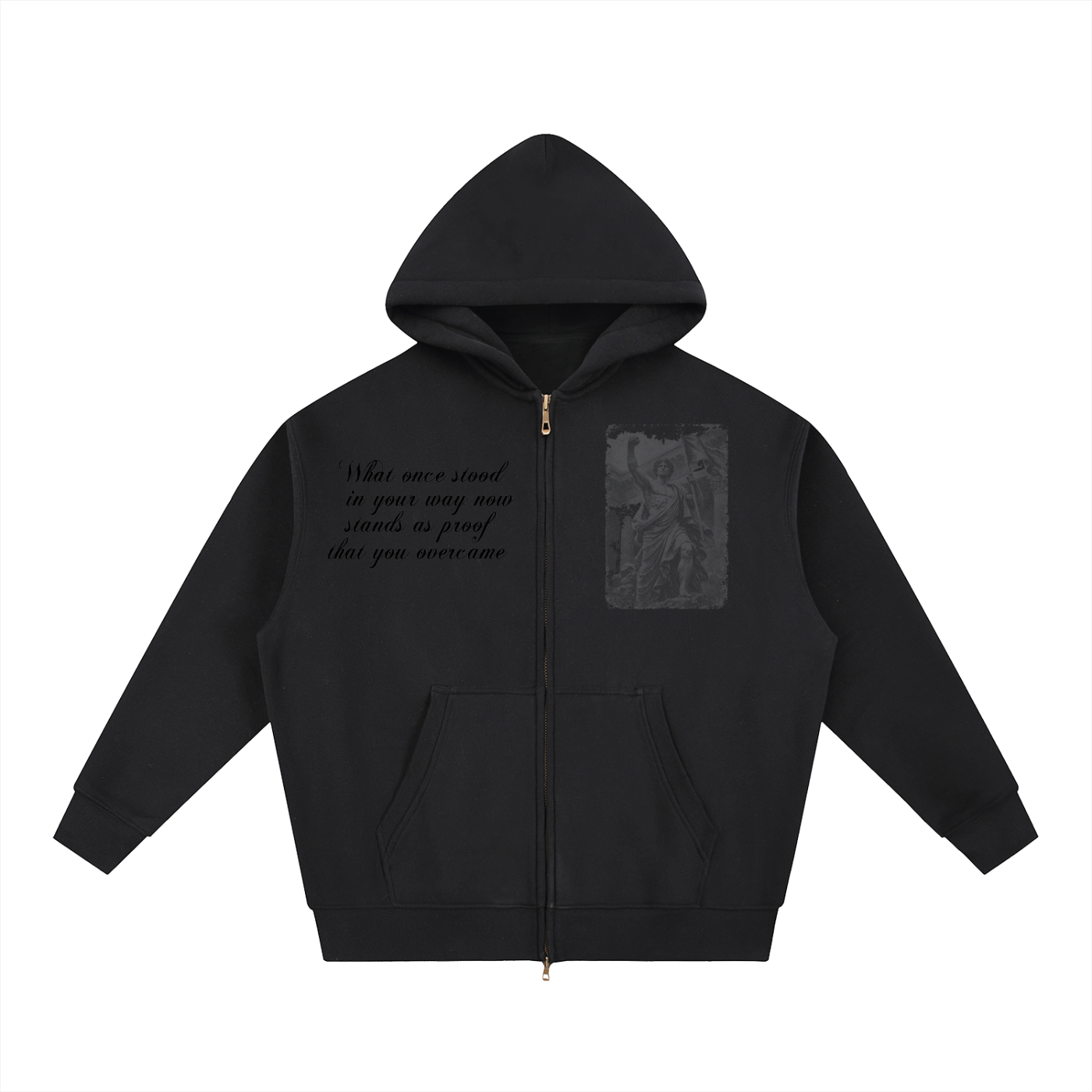 PROJECT TRIUMF  - Oversized Favorite Zip Up Boxy Hoodie